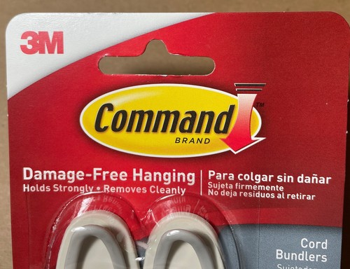 3M Command Cord Bundlers White 2-pack Product 17304-ES New in Package NIP - Picture 12 of 13