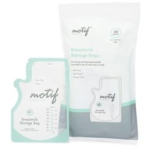 Motif Medical Breast Milk Storage Bags 8oz Single Use Bags 100 count BPA-Free