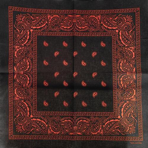 Nuevo Diseño Moda Hip Hop Algodón Bandana Cuadrada Anacardo Bufanda Diadema Tie Dye - Imagen 19 de 91