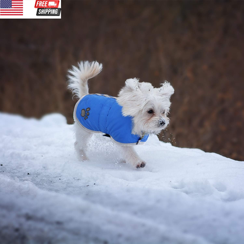 Cold Weather Dog Coats Loft Reversible Winter Fleece Dog Vest Waterproof Pet Jac - Picture 5 of 7