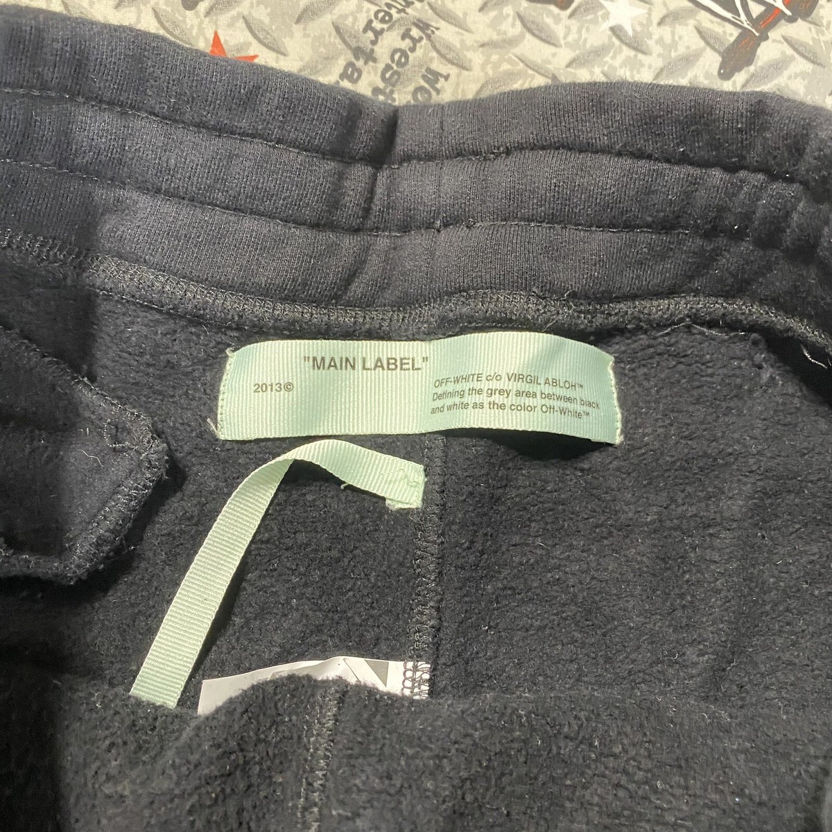 Off-White Logo Detail Sweatpants 2013 Men's L Virgil Abloh 2019