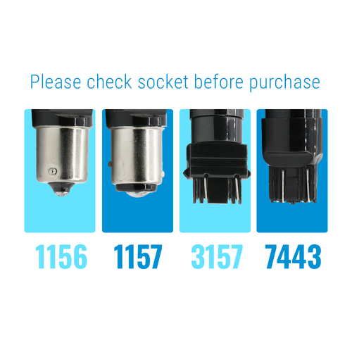3157 Switchback Daul Color DRL White/Amber LED Front Turn Signal Light Bulbs - 第 9/9 張圖片