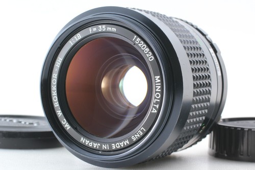 "NEAR MINT" MINOLTA MC W.ROKKOR HH 35mm f/1.8 MD SR Mount Wide Angle Lens JAPAN
