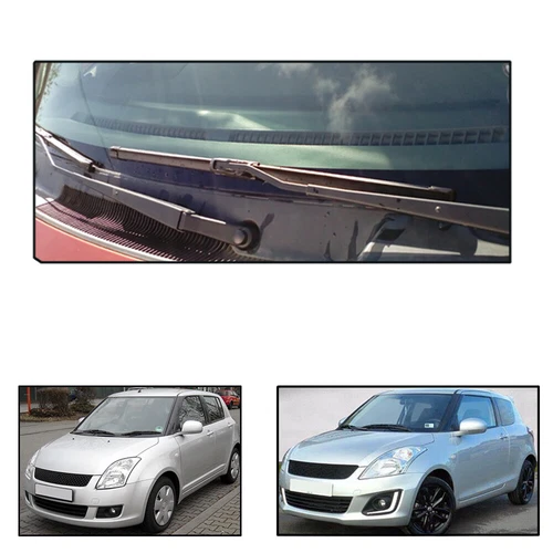 21/18/10 Front & Rear Windscreen Wiper Blades Set For Suzuki Swift 04-17 MK2 MK3 - Picture 4 of 15
