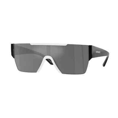 BURBERRY BE4291 40496G WHITE - GREY MIRROR BLACK LENS  display picture 2