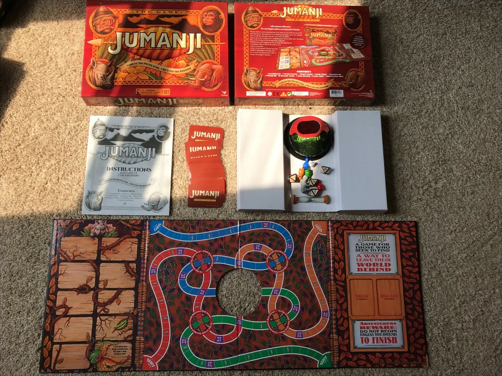 Jumanji Classic The Game By Cardinal Family Board Game 2017 | eBay