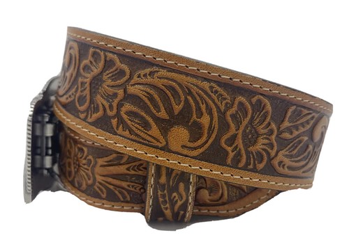 Justin Kids Lil' Trigger 3D Buckle Leather Belt Made in USA Size 26 NWT List $42 - Picture 3 of 8