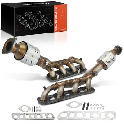 #ad #ad 2x Front Catalytic Converter w Exhaust Manifold for INFINITI QX56 QX80 V8 5.6L $389.99