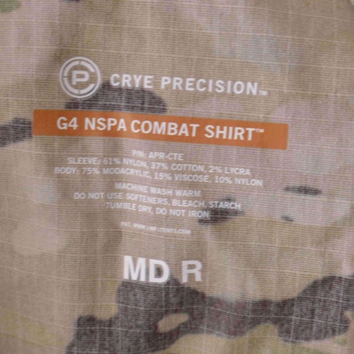 Crye Precision G4 NSPA Combat Shirt Medium Green Brown Combat Camo - Picture 11 of 12