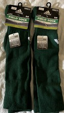 Adidas BOYS Climalite Multi-Sport Field Socks 2 Packs Green Size M 5-8.5 Y4Y-6
