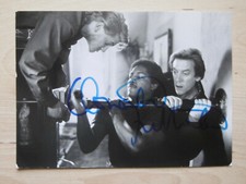 Donald Sutherland "crackers" autograph signed 13x18 cm press picture B/W