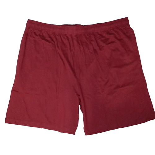 Haband Casual Jersey Knit Shorts Mens Sz XXL Burgundy Drawstring Elastic Waist