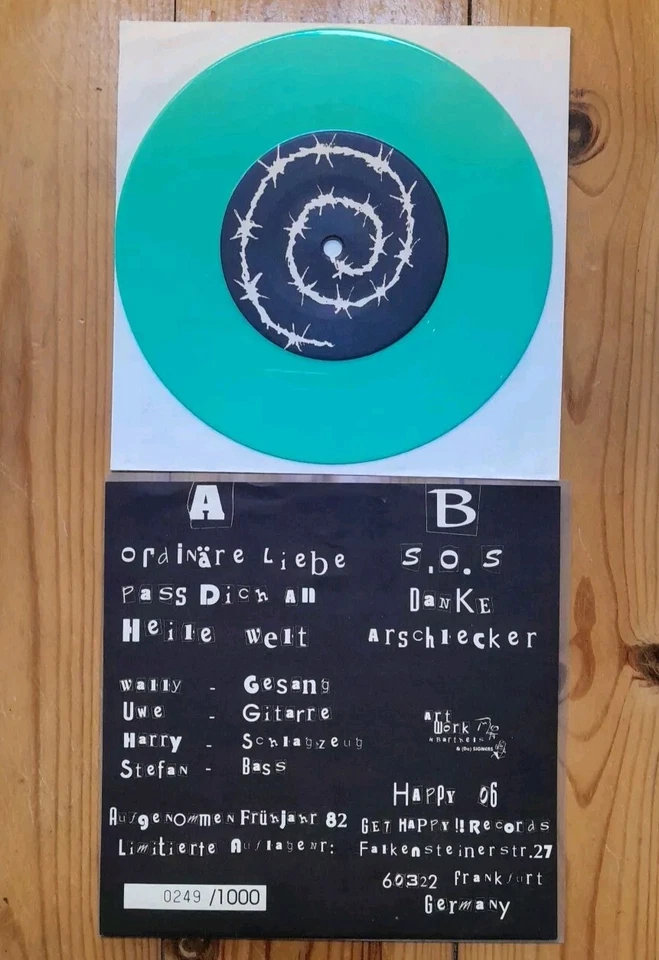 TOXOPLASMA Demos 82 7" +Inserts, LIMITED, NUMBERED GREEN VINYL | NM NM NM - Bild 2 von 2