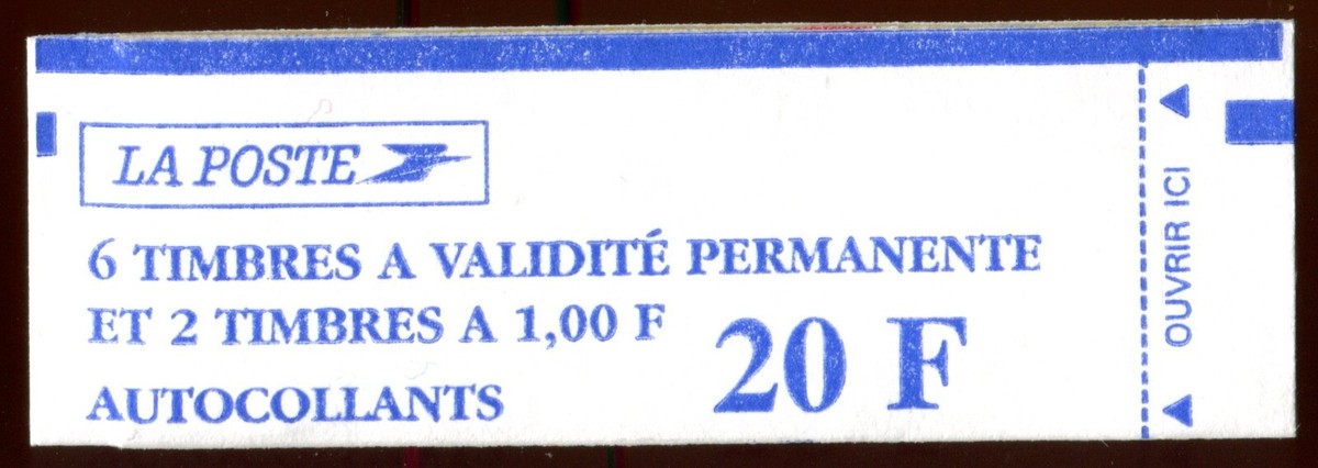 TIMBRE VARIETES : BRIAT : TVP Rouge N° Yvert : CARNET 2874-C6b B28E EUR