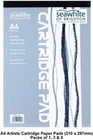 Seawhite Artist Cartridge Paper Pads 140gsm All Media Acid Free (A2/A3/A4/A5)