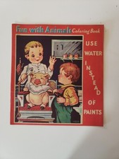 Fun With Animals Coloring Book Water Instead Of Paints L-515c Vintage