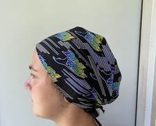 MLB Tampa Bay Surgical Scrub Cap,Devil Rays Scrub, Ties in back Adjustable