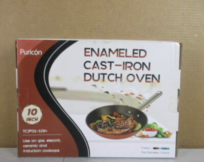 Puricon Non-Stick Enameled Cast Iron Skillet NEW