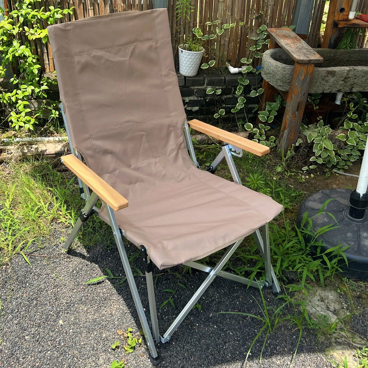 VILOBOS Folding Camping Chair Portable Outdoor Beach Seat Hunting Fishing w Bag