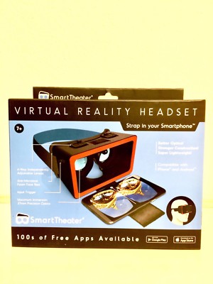 Smart Theater Virtual Reality Headset iPhone & Android Compatible Brand New