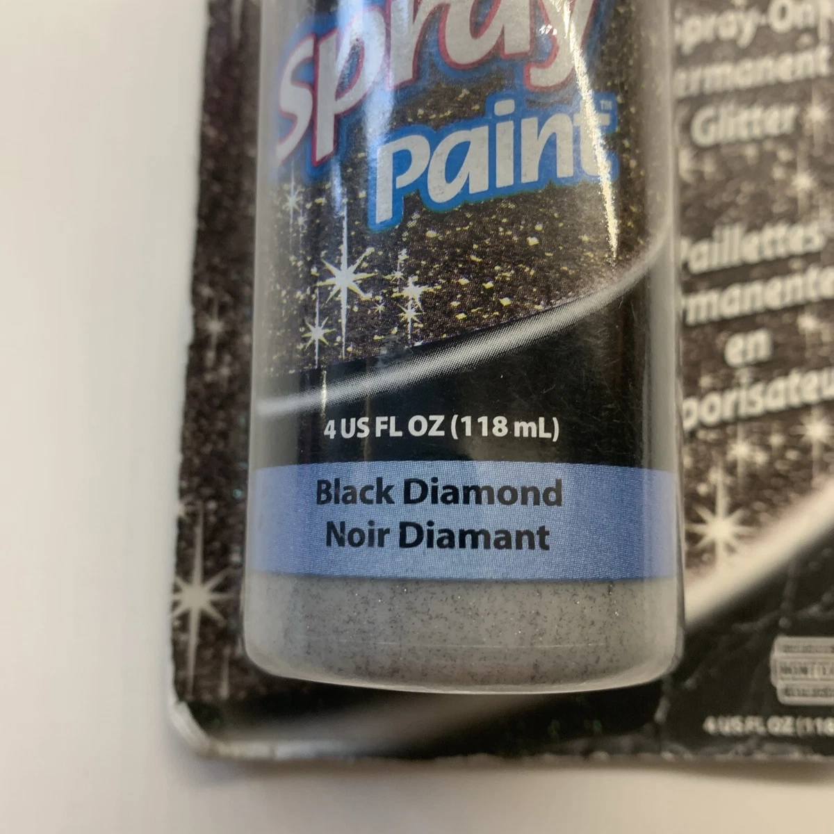Tulip Fabric Spray Paint 4oz 118ml Non Toxic Black Diamond