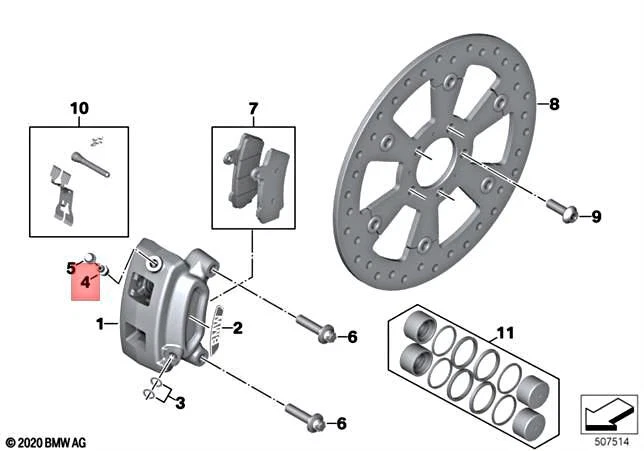 Genuine BMW K34 K35 K50 K51 K52 K53 K54 0A11 0A21 VENT SCREW  