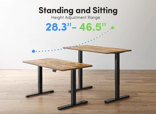 Electric Standing Desk 48 x 24 Inches Sit Stand Workstation for Home Office - Picture 4 of 9