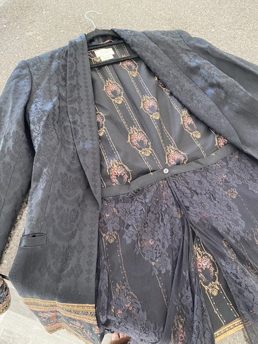 Camilla Kaftan Friends In Flora Blazer Jacket Size Small EUC 8-12 W/ Lace Panels - Picture 16 of 16