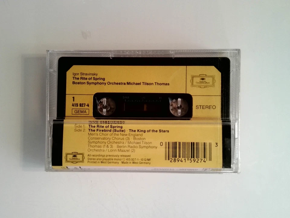 Stravinsky Firebird Suite Rite of Spring Maazel Thomas (Cassette) New Sealed - Image 2 of 2