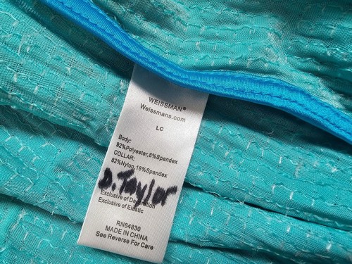 Girls Weissman blue sequin hip hop dance costume size large - Picture 6 of 8