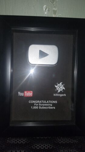 Gold Silver Bronze Youtube Replica Playbutton Award Fake Play Button Wall Plaque For Sale Online Ebay