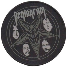 PENTAGRAM - Baphomet - Black Border - 9 cm - Patch - 167895