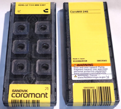 R245 12 T3 K-MM S30T SANDVIK *** 10 INSERTS *** 1 GENUINE FACTORY PACK ***