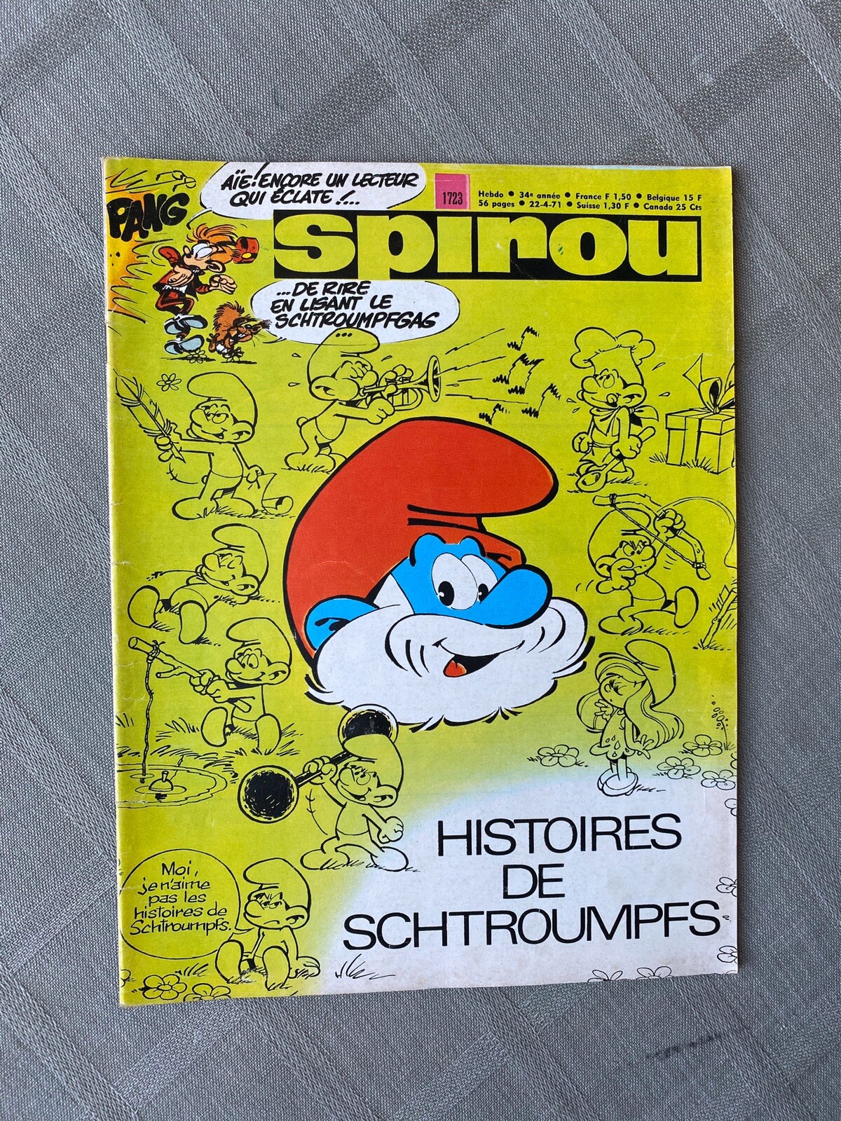 Spirou Weekly No. 1723 Good Condition Complete Mini Story
