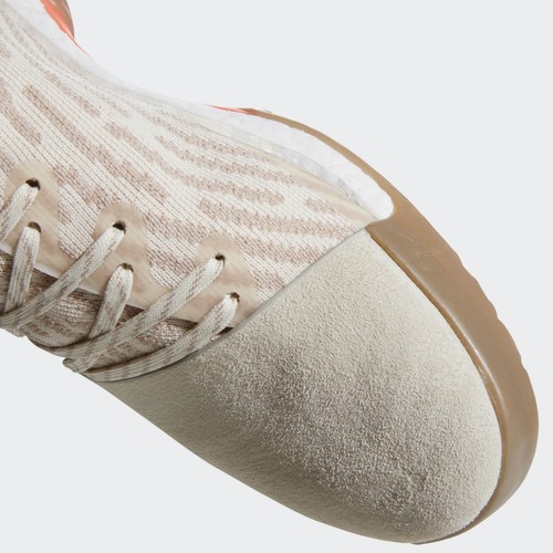 Adidas James Harden Vol 1 PK Primeknit Chalk Beige Khaki White GUM Men 13 Shoes - Picture 4 of 8