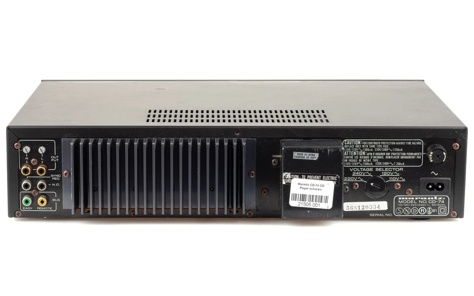 Marantz CD74 CD Player schwarz / CDM1 Laufwerk / gewartet 1 Jahr Garantie - Bild 4 von 4