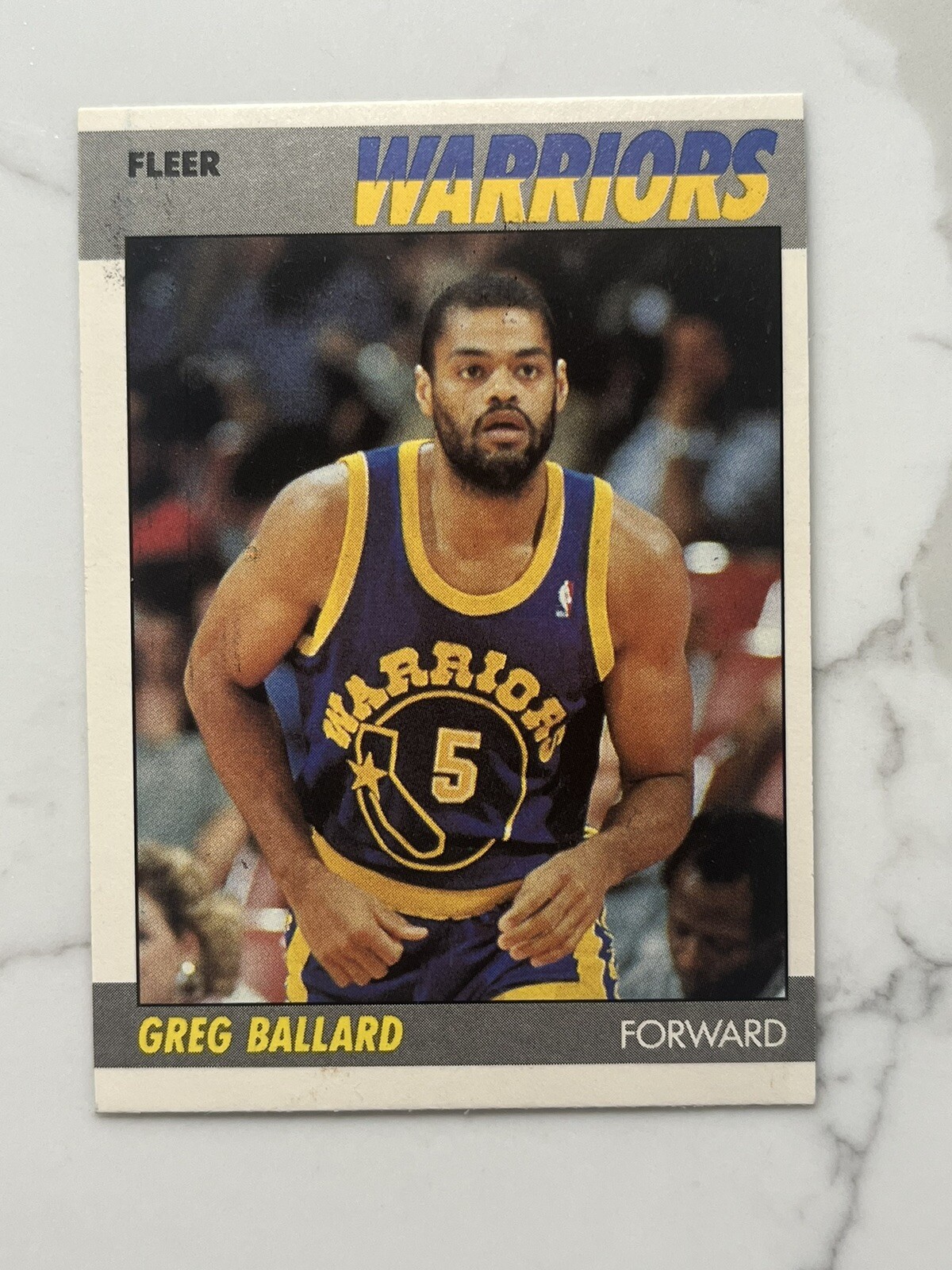 1987-88 Fleer #7 Greg Ballard Golden State Warriors Basketball Card