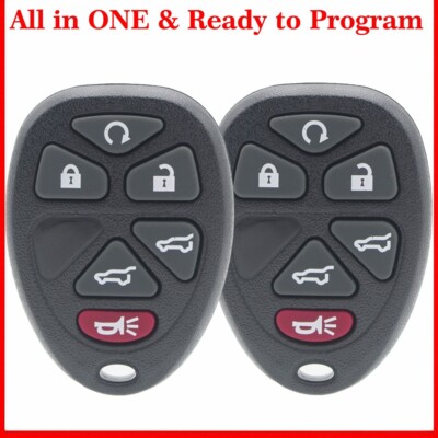 2 For 2007 2008 2009 2010 2011 2012 2013 2014 Cadillac Escalade remote Key Fob