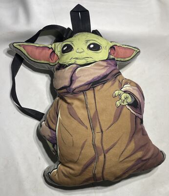 Star Wars ''The Child'' Baby Yoda Grogu Mandalorian 3D Shaped Plush Backpack 3yrs+