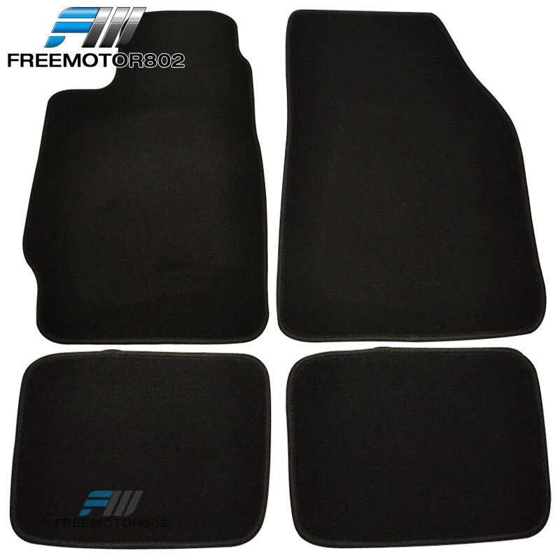 Alfombrillas antideslizantes negras de nailon 4 piezas Fit Honda CRX Civic 1988-1991 Foto 3 de 4