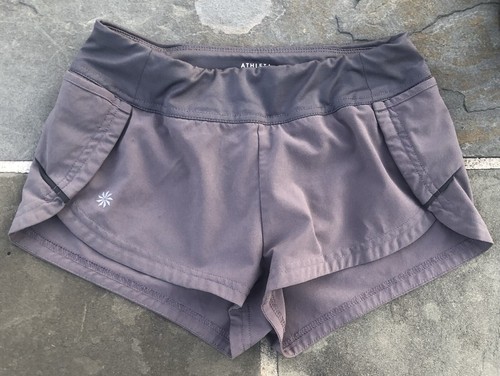 Athleta Girl Shorts size Small 7 Gray Lined S/7