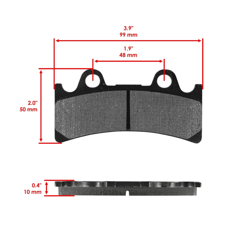 Front Rear Brake Pads for Yamaha FZR1000 FZR1 1994 1995 Front Rear Pads Foto 2 de 4
