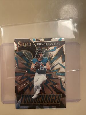 2022 Panini Select Trevor Lawrence Turbocharged Rookie Card RC QB Jaguars NFL