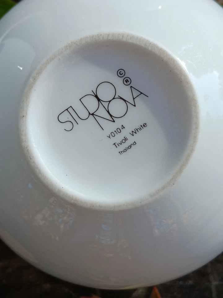 Studio Nova Tivoli White Tea Pot, Creamer and Covered Sugar Porcelain Art Deco - Image 3 of 4