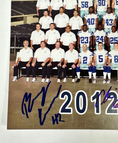 2012 Dallas Cowboys 8x10 Team Picture 3 Autographs DeMarcus Ware Auto - Picture 2 of 6