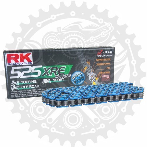 RK XW-Ring Chain Blue 525 XRE 120 For Suzuki GSX-8S 800 RQ - Picture 1 of 5