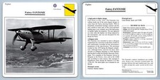 Fairey Fantome - Fighter - Warplanes Collectors Club Card