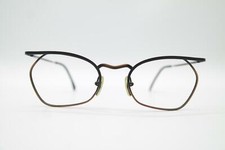 Vintage Six Glasses 020 136 Black Bronze Square Glasses Frame NOS