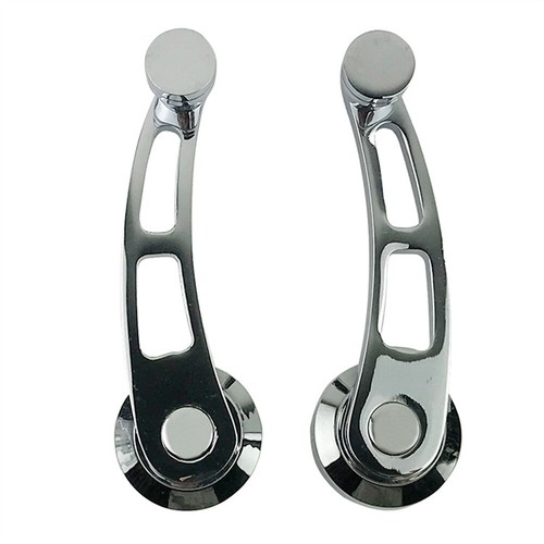1Pair Chrome Billet Aluminum 4-1/4" Window Crank Handle For Chevy Ford Chrysler - Picture 2 of 5