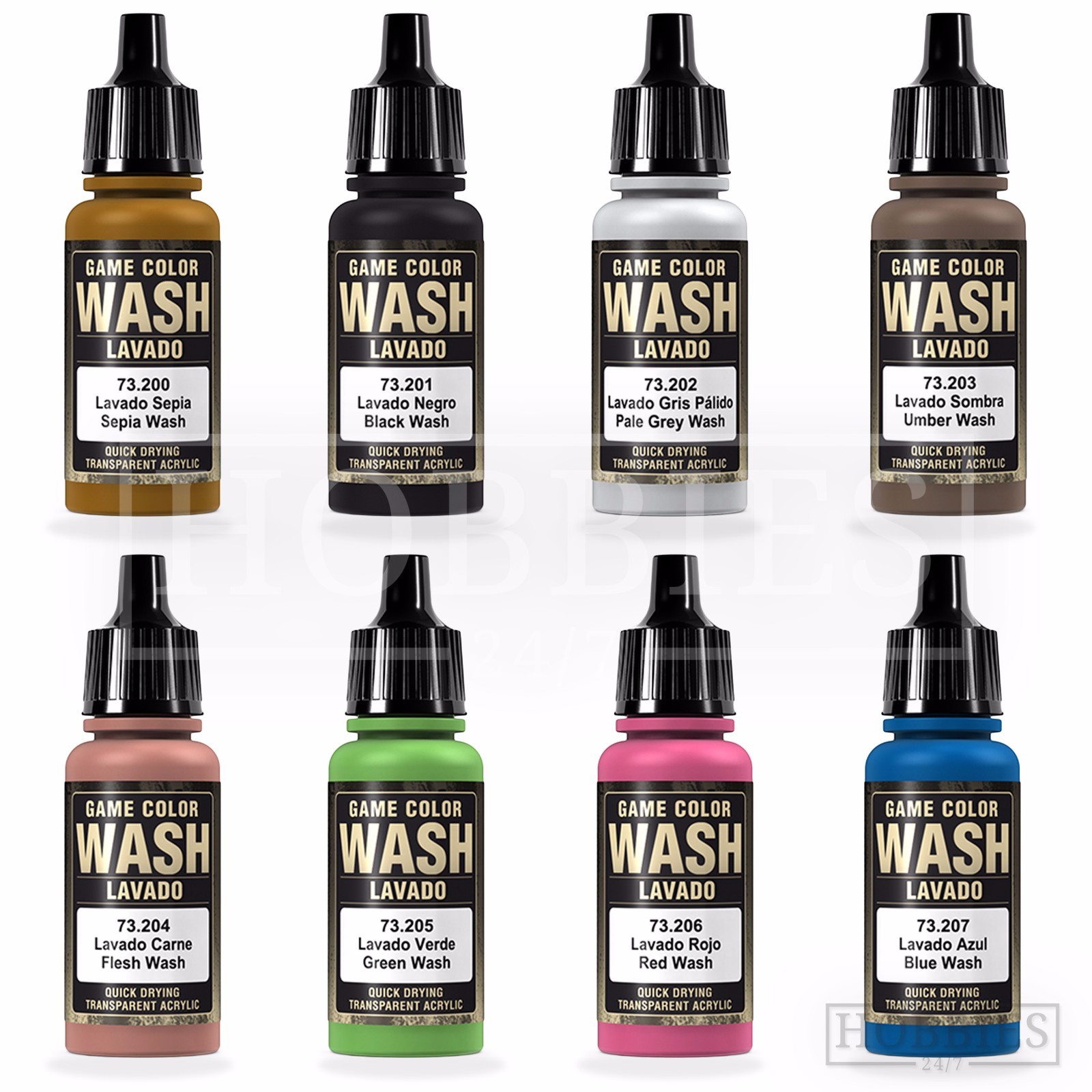 Vallejo Game Colour Wash Model Washes Paints Fantasy Airbrush Colours